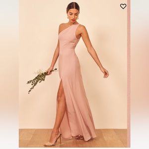 Evelyn dress (reformation) - blush WORN ONCE